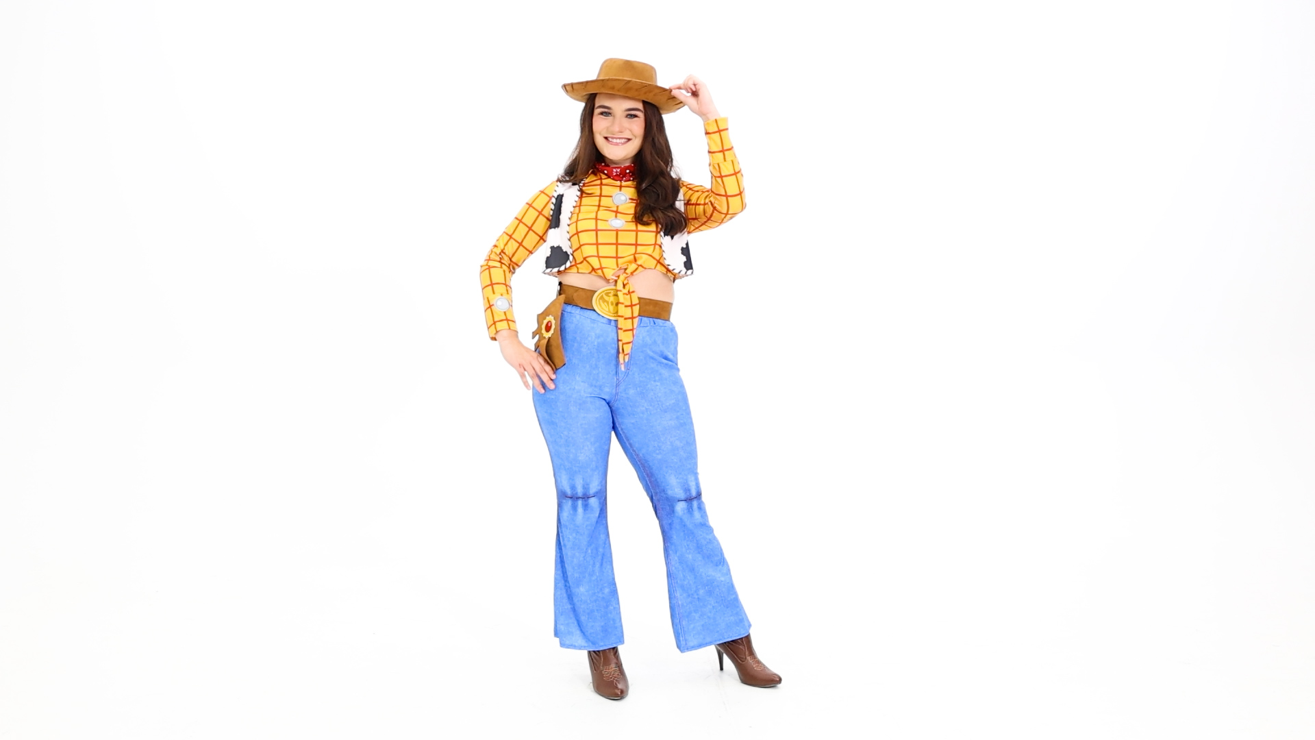FUN95608AD Women's Deluxe Pixar Toy Story Woody Costume
